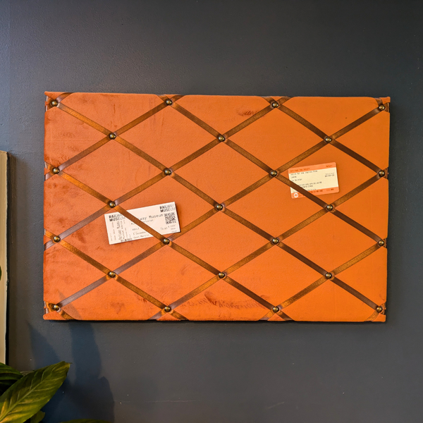 Notice Board - Orange Velvet