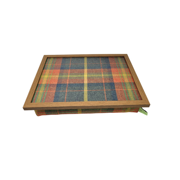 Luxury Dachshund Tartan Lap Tray With Bean Bag