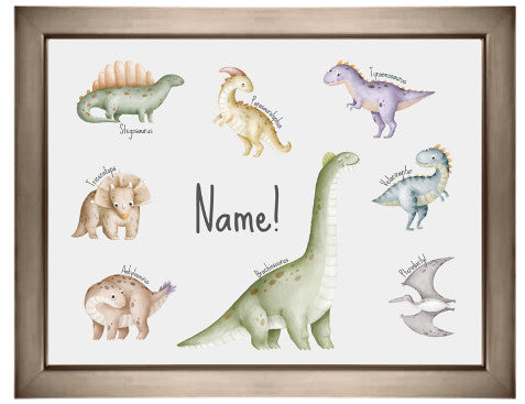 Children's Personalised Luxury Lap Tray - Dinosaurs