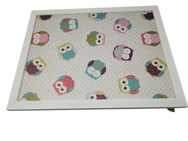 Luxury Lap Tray With Bean Bag - Owls